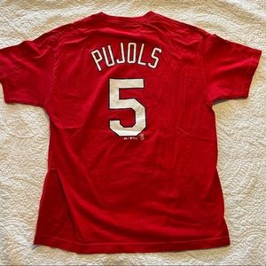 Albert Pujols 5 St. Louis Cardinals Shirt Large Red